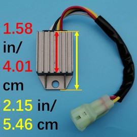 Tuzliufi Voltage Regulator Rectifier Compatible with Arctic Cat Kymco Mongoose DVX 50 70 90 Utility Rear Drum 31600-LBD4-900 3303-132 ATV 2004-2018 New Z552