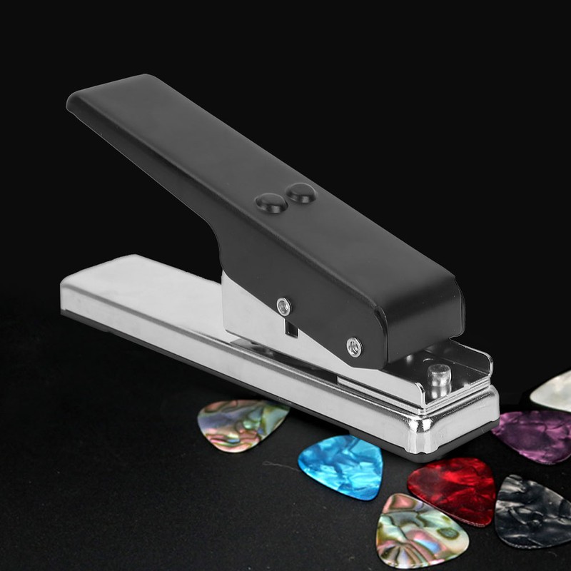 Guitar Bass Plectrum Pick Punch Metal Maker with 2 Molds
