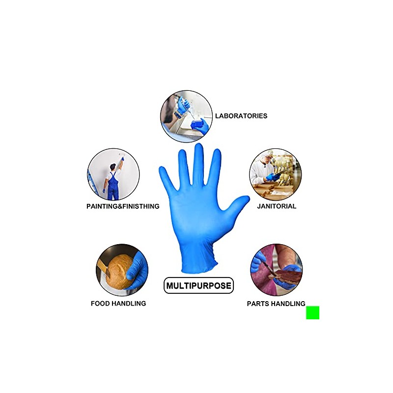 PEIPU Nitrile Disposable Gloves - Powder Free and Latex Free