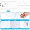 Zhehao 200 Pcs Poly Envelopes Zip Bulk, A6 Size Clear