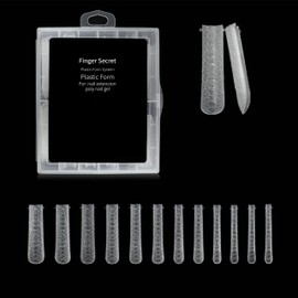 120pcs Reusable Nail Extension Forms - 12 Sizes Dual Forms for Poly Gel & Builder Gel, Flexible Nail Art Forms with Scale for Salon & DIY (19-2, 1)