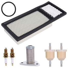 Podoy Golf Cart Tune Up Kit Compatible with EZGO TXT Medalist 4 Cycle 295cc/350cc 1994-2005 with 72368G01 Air Filter 26591G01 Oil Filter AM116304 Fuel Filter Spark Plug