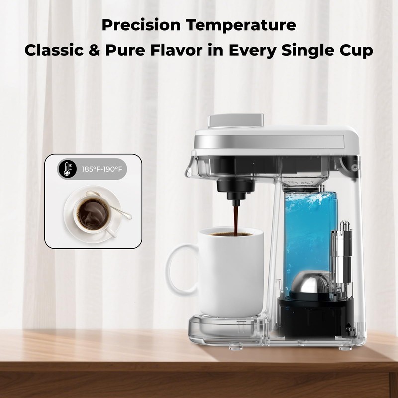 CHULUX Mini Coffee Maker for K Capsule, Single Serve Coffee