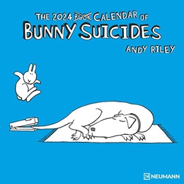 Bunny Suicides 2024 - Wand-Kalender - Broschüren-Kalender - 30x30 - 30x60 geöffnet - Cartoon