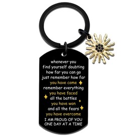 QUIHUD Sobriety Gifts For Men Women Gifts For Alcoholics Sober Keychain Best Sobriety Gifts Sober Gifts Birthday Gifts For Men Husband Dad Son Anniversary