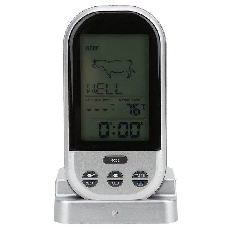 Wireless BBQ Thermometer Food Thermometer with Probe for Cooking Meat