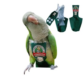 PARREN Bird Clothes Parrot diapers bird flight suits, reusable waterproof diapers pet bird supplies (M), Green