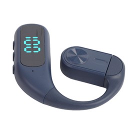 Generic Wireless Earbuds, Single Ear Earhook Earphone, Versatile 180 Degree Rotating Axes, Lightweight Noise Concealing Mic, Low Latency Wireless Earhook Earphone for Sport Work (Blue)