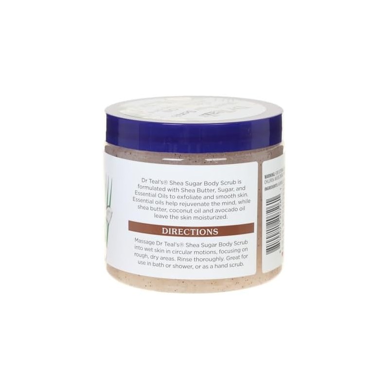Dr. Teals Shea Sugar Scrub Coconut Oil 19 Ounce Jar
