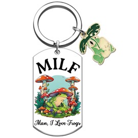 Frog Gifts for Women Funny Frog Decor Keychains Frog Themed Gifts for Women Men Mom Best Friends Frog Lovers Christmas Birthday Christmas Stocking Stuffer Gift Ideas Frog Accessories Keyring