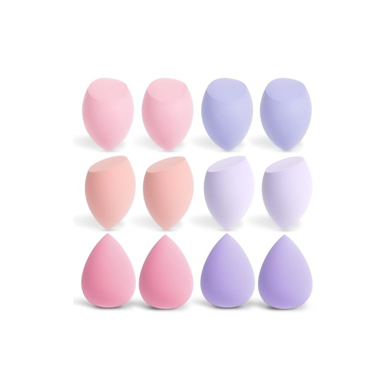 AiQInu 12 Piece Make Up Sponge, Makeup Sponge Set, Beauty