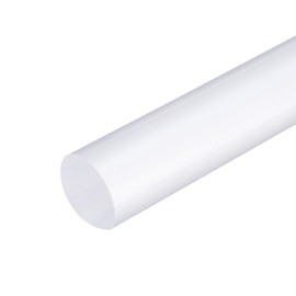 MECCANIXITY Acrylic Round Rods 1" x 10" Clear Acrylic Dowel Rods Sticks Plastic Sticks Strip for DIY Crafts Lighting Gardening Decorations - 25mm x 255mm