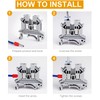 Erayco UK2.5B-GR DIN Rail Terminal Block, Screw Clamp, 600V 20A