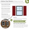 Ekena Millwork LVSL0012WH 3" Lifetime Vinyl Shutter-Lok's (12/Bag), White