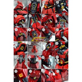 MG 1/100 MSN-04 Metal Vernier for Sazabi Ver.Ka Full Set, Luxury Edition (Red)