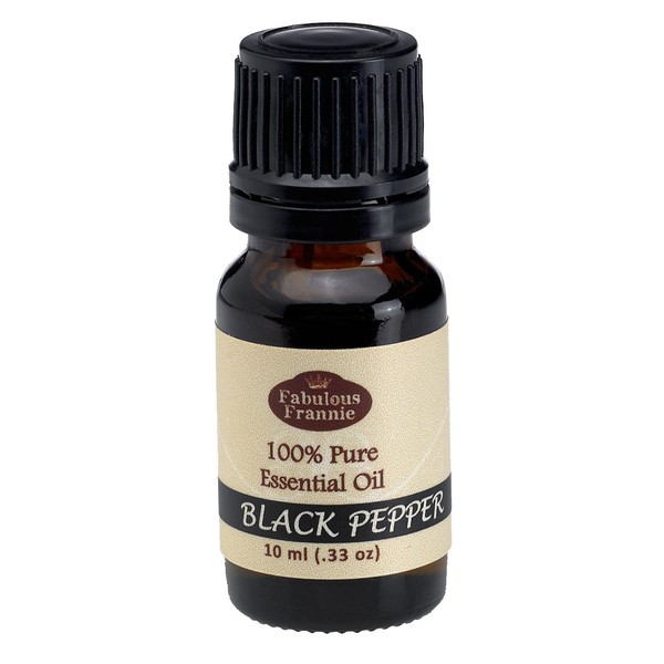 Fabulous Frannie Black Pepper 100% Pure, Undiluted Essential Oil Therapeutic Grade - 10 ml. Great for Aromatherapy!