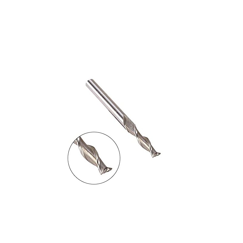 1 Piece 2 Flute HSS Aluminium End Mill Cutting CNC