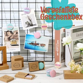 Fiada Set of 12 Magnets with Thank You and Kraft Paper Gift Boxes Decorative Fridge Magnets with Sayings Colleagues Gift Small Gifts for Employees Christmas (Great Bist)