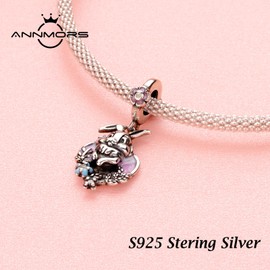 Annmors Easter Charm Pendant for Women European Bracelets and Necklace 925 Sterling Silver, One size, Sterling Silver, Cubic Zirconia