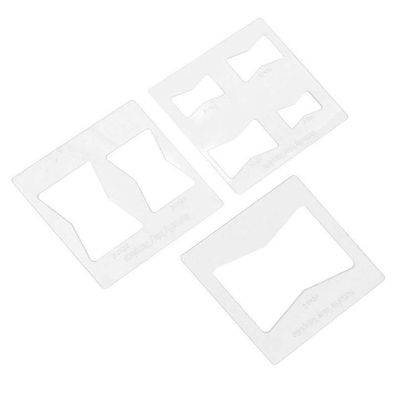 3Pcs 6x6 Inches Butterfly Key Inlay Template Router and Decorative