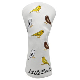 Golf Club Headcovers Birdie Golf Wood Covers Set Golf Driver Covers Fairway Wood Utility Hybrid Headcovers Aliennana Premium Leather for Women Men Black Gold Fashion