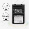 elxjar (3-Pack) 7.2V 1800mAh Ni-MH Battery Pack Compatible for Yaesu