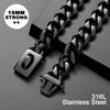 Dog Chain Collar Walking Collar with Design Secure Buckle 19MM