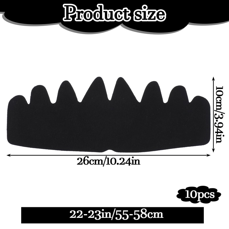 Ymapinc 10Pcs Hat Sweat Liner Protector Baseball Caps Inserts Shapers,
