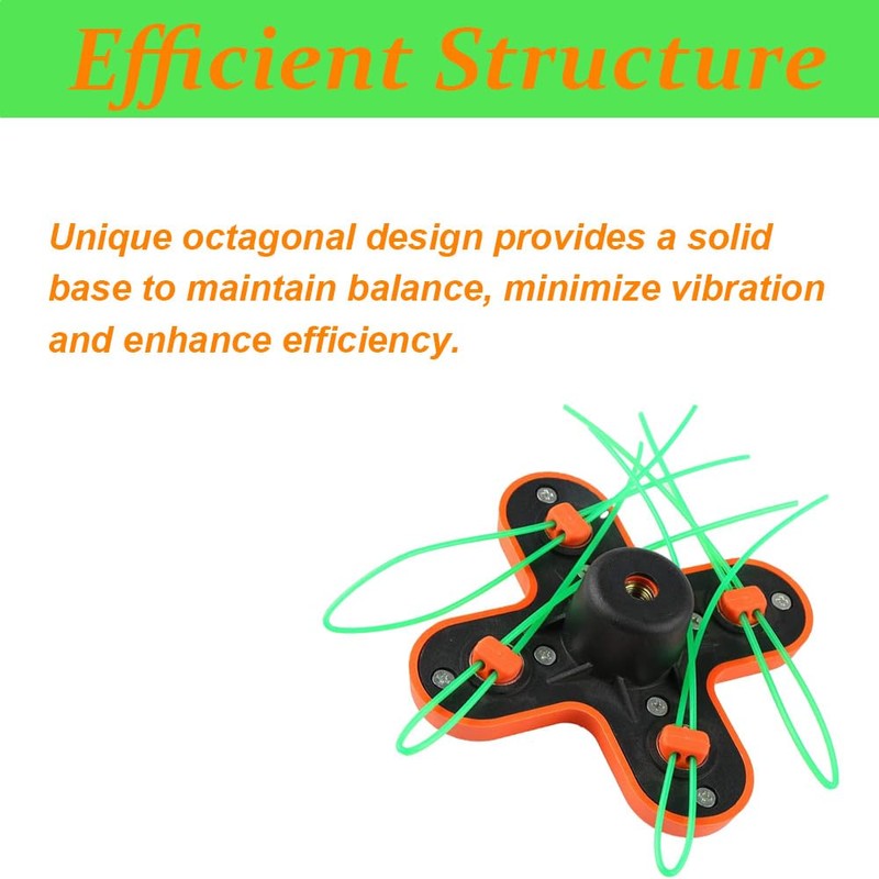 Universal Lawn Mower Head 4 String Trimmer Heads Replacement Part