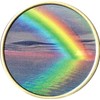 Serenity Peace Within The Storm Color Rainbow Bronze Medallion Chip