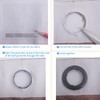 32 Pack Curtain Grommet, Inner Diameter 1-9/16"(40mm) Curtain Eyelet Rings