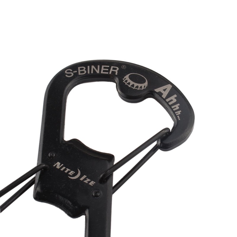 Nite Ize SBO-03-01 Stainless Steel S-Biner Ahhh Multifunction Carabiner Keychain