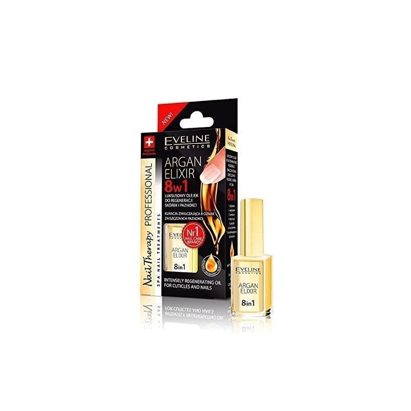 Eveline 8-in-1 Nail Regeneration Elixir with Argan 12 ml