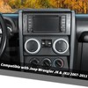 Jimen 4PCS Center Console Window Switch Button Trim Cover Compatible