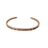 Elegant Bangle Silver or Rose Gold with Mantra and Saying