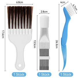 3 Piece Air Conditioning Condenser Fin Comb Set, Condenser Cleaning Comb, Condenser Comb for Cleaning Air Conditioners, Refrigerators, Evaporators