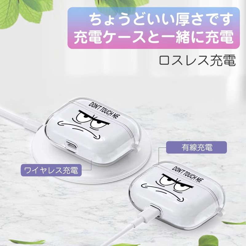 AirPods 3 Case 3rd Generation Cool Black Cover with Keychain
