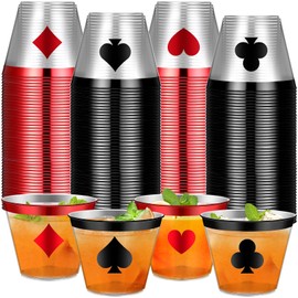 Widecook 24 Pcs Casino Theme Party Favor Cups Decoration Bulk, 9 oz