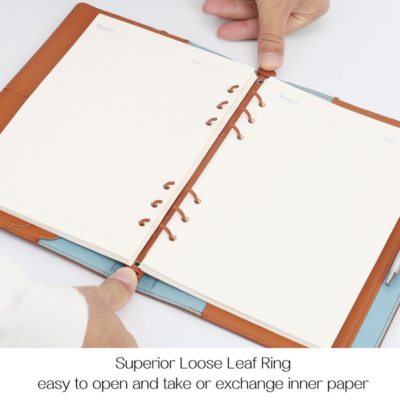 Skycase A5 Binder, A5 Ring Binder, A5 Refillable, PU Leather