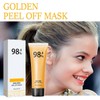 Dyceittdia 2 x gold mask, gold rip-off mask, 24 K