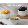 ONEMORE White Ceramic Bowls Set of 6, 24 oz Soup