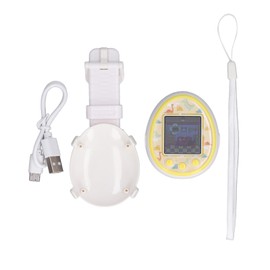 Digital Reality Pet Puzzle Handheld Type C Charging Colorful Display Game Digital Pet White