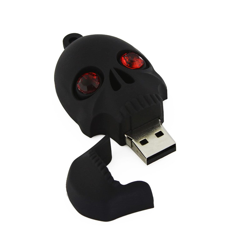 128GB Skull Shaped USB 2.0 Memory Flash Drive Skull Small