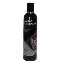Aceite de Pescado para Gatos adicionada con Taurina, suplemento liquido de Formula especializada para Gatos abundante en Omega 3, 6 y 9 (250 ml)
