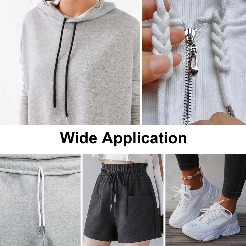 10 PCS Drawstrings Replacement with Easy Threaders, 57 Inch Replacement