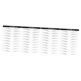 Beavorty 4sheets Eyebrow Stickers of Simulation Eyebrows for Women for Creating