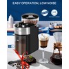 Lonkion Burr Coffee Grinder Electric - Adjustable Burr Grinder with