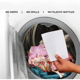 Laundry Detergent Sheets – Cold Water Powerful Clean, Gentle on Sensitive Skin, Fresh Scent,Removes Tough Stains & Odors, Plastic-Free HE Safe (UMAMEE)