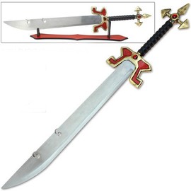 Legends Samurai Ninja Master Knight Medieval Claymore Broad Sword Cosplay Replica Red