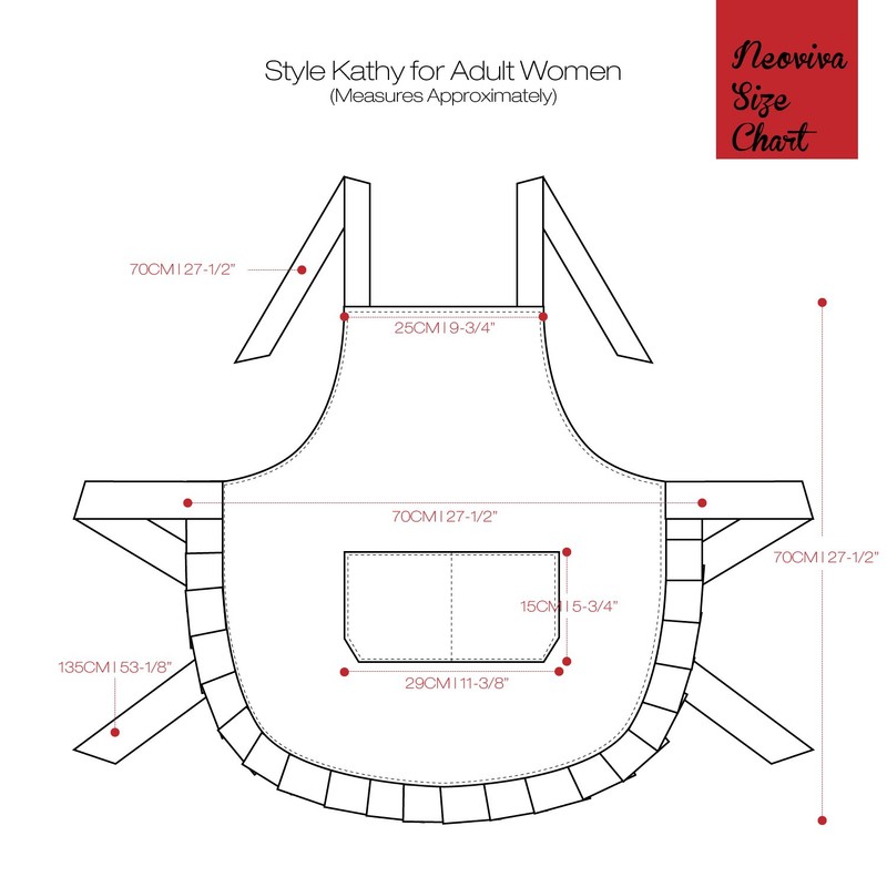 [NEOVIVA] Kathy Apron, Women's, Cute, Fashionable, Nursery Teacher, H-Shaped, Popular,